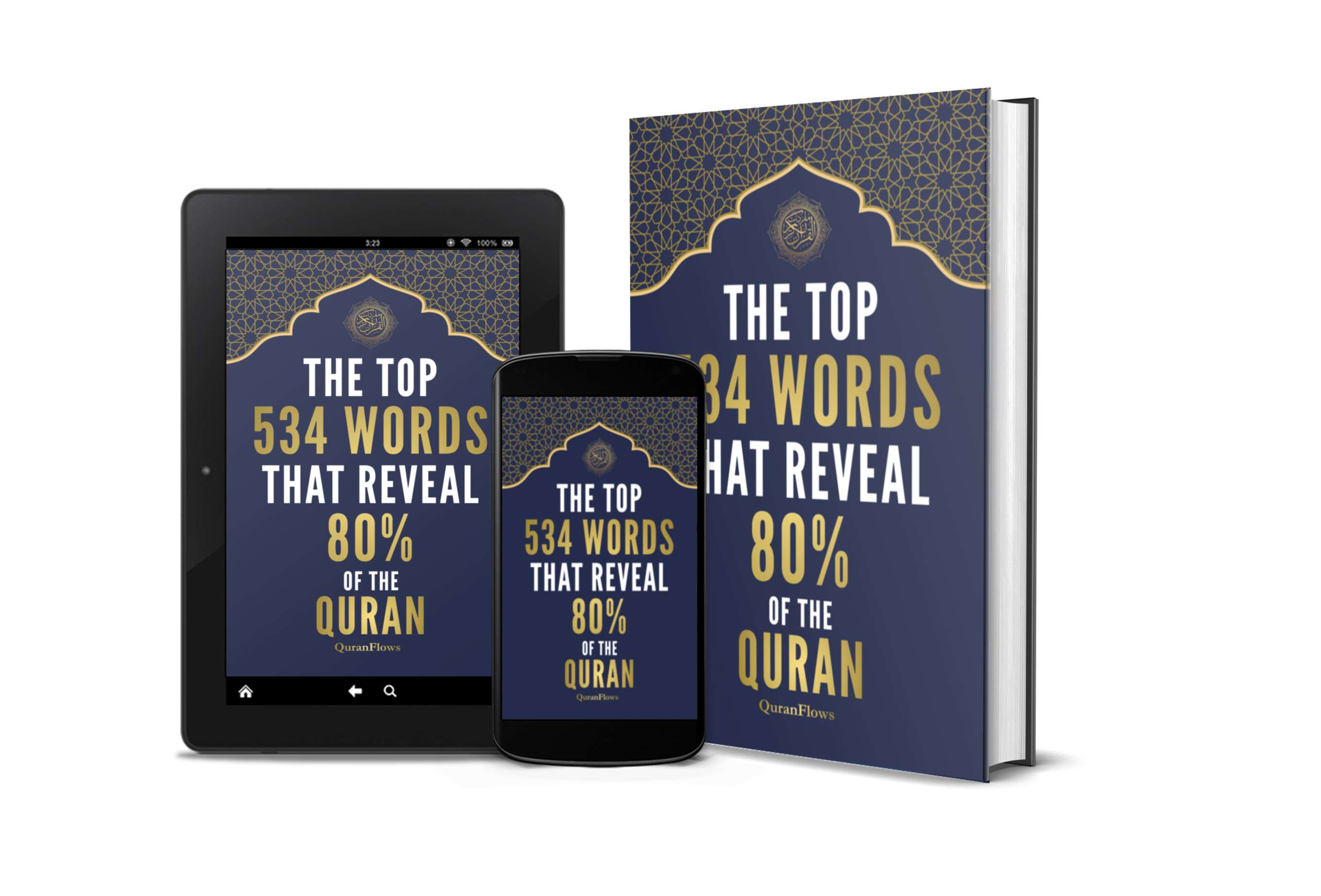 Top 534 Words That Reveal 80% of the Quran mockup